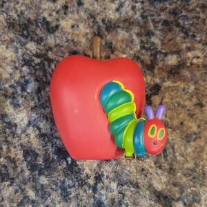 Colorful Caterpillar on Red Apple Toy
